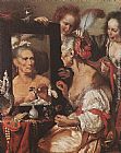 Old Woman at the Mirror by Bernardo Strozzi